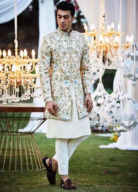 Floral Attire For Groom