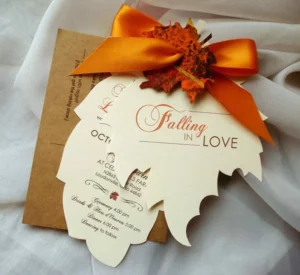 Fall In Love Invitation Card Idea