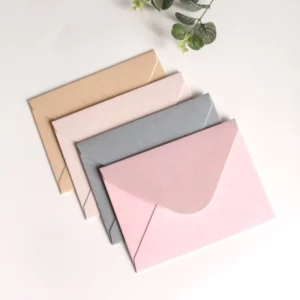 Coloured Envelopes Wedding Invitation