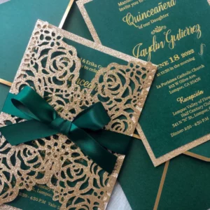 Glitter Wedding Invitation